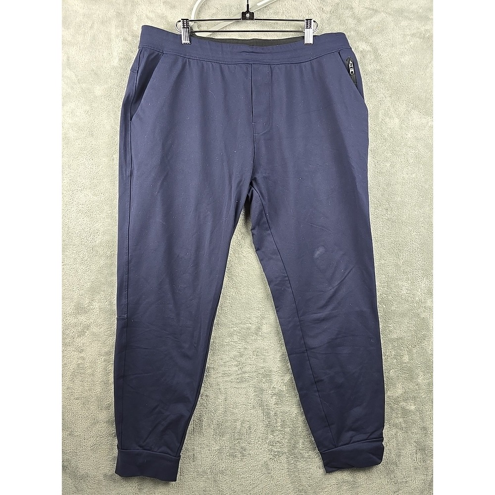 Public Rec Gamechanger Jogger Mens 36X27‎ Navy Blue Stretch Zip Pocket